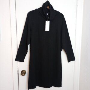 Pari Passu Black Turtleneck Open Sided Tunic Top 2D